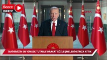 Erdoğan: Körfez ülkeleri ziyaretimizde tarihimizin en yüksek tutarlı ihracat sözleşmelerine imza attık