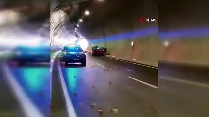 Des images de l'accident survenu dans le tunnel d'Assos sont apparues