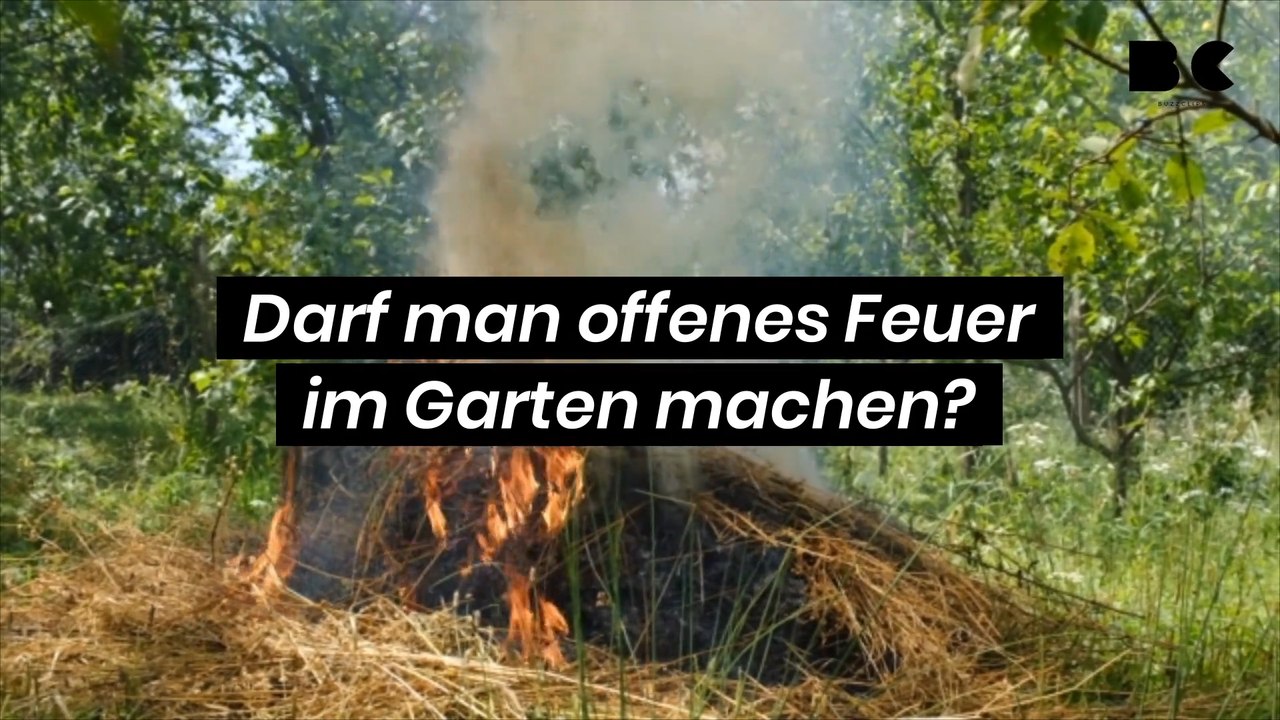 Darf man offenes Feuer im Garten machen?