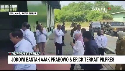 Jokowi Bantah Ajak Prabowo dan Erick Terkait Politik: Nggak Ada Hubungannya dengan Politik!