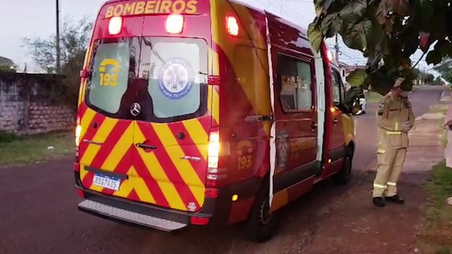 Idosa fica ferida ao sofrer queda na rampa da garagem no bairro Pioneiros Catarinenses