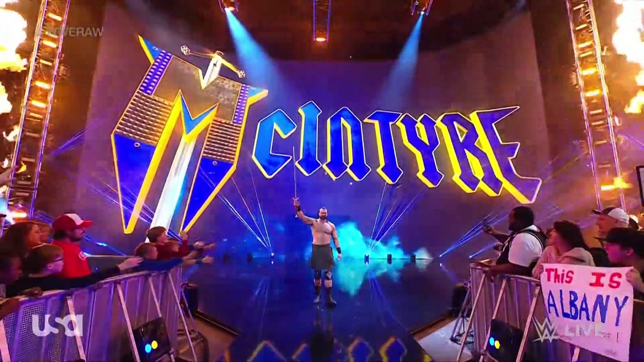 Drew McIntyre Entrance on Raw: WWE Raw, Nov. 21, 2022