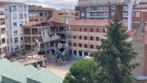Un desaparecido y dos heridos en el derrumbe de un colegio en obras en Logroño