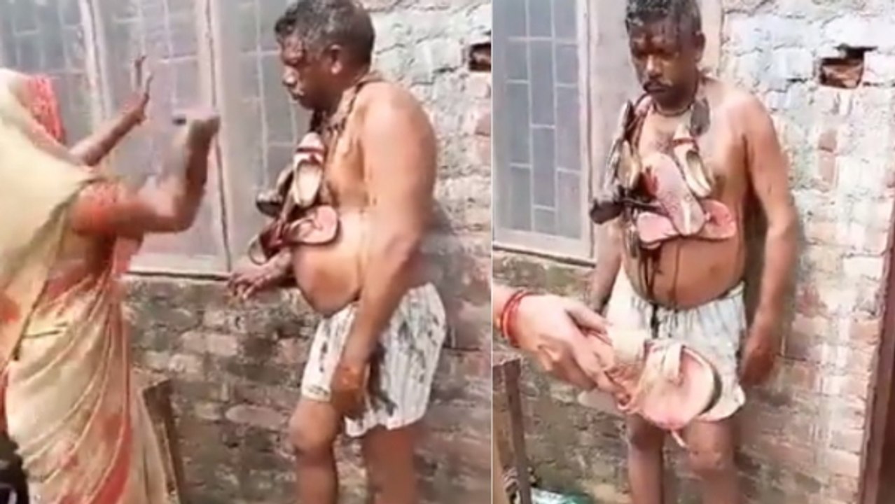 Viral Video: छेड़छाड़ कर रहा था... महिला ने जूते की माला पहनाकर चप्पल से कर दी धुनाई