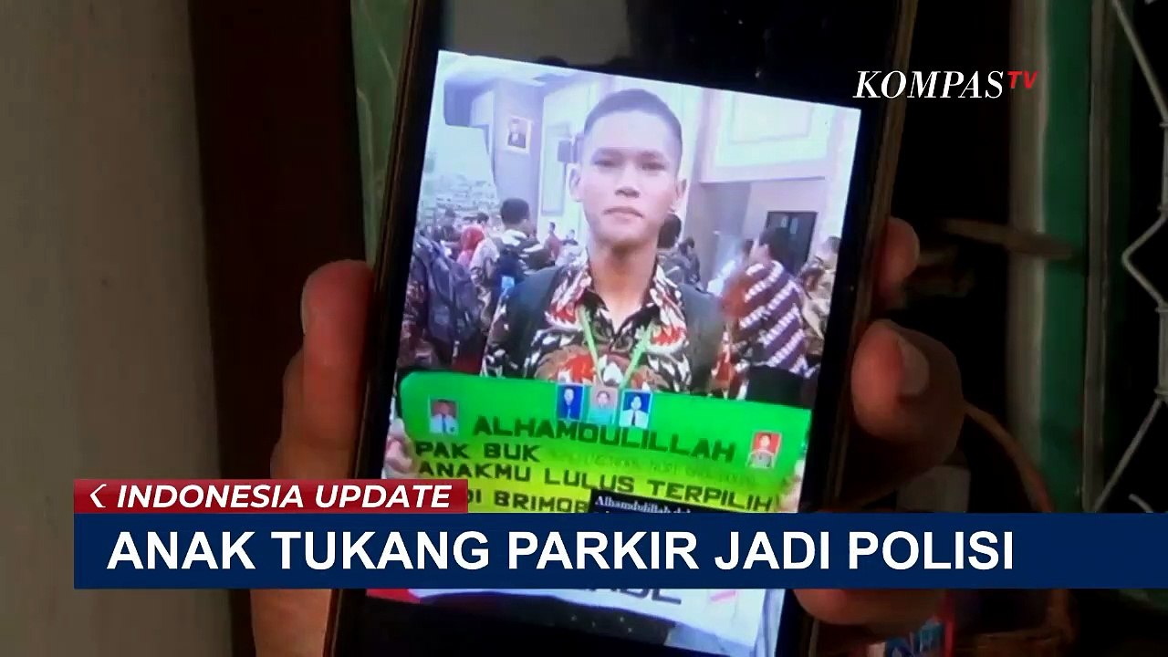 Anak Juru Parkir di Kediri Berhasil Lolos jadi Polisi, Tangis Sang Ayah Pecah!