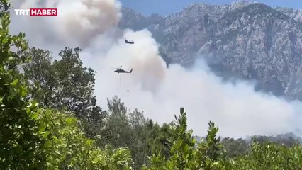 Antalya'da orman yangını: Havadan ve karadan müdahale sürüyor