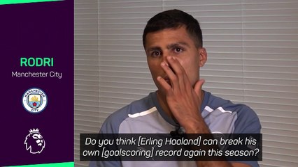 Rodri hopes to see Haaland break more records