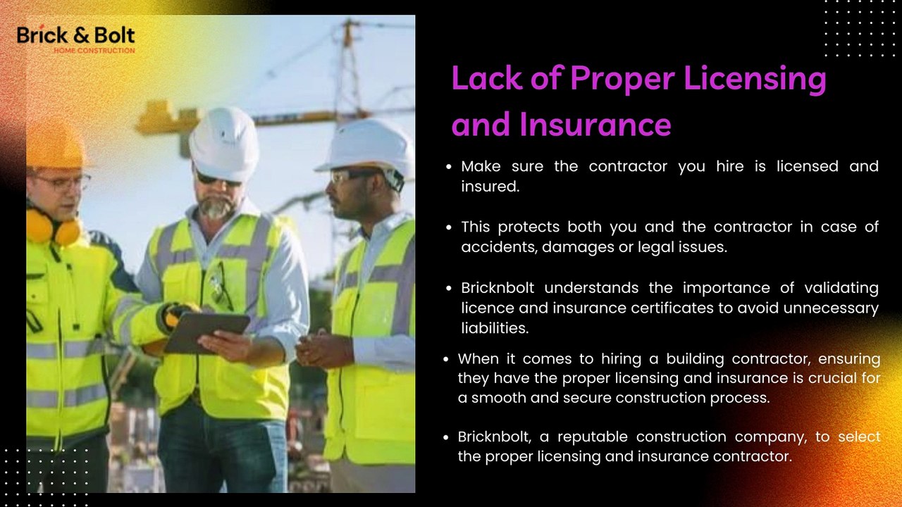 BRICK & BOLT BANGALORE - TOP 10 MISTAKES TO AVOID WHEN HIRING A BUILDING CONTRACTOR