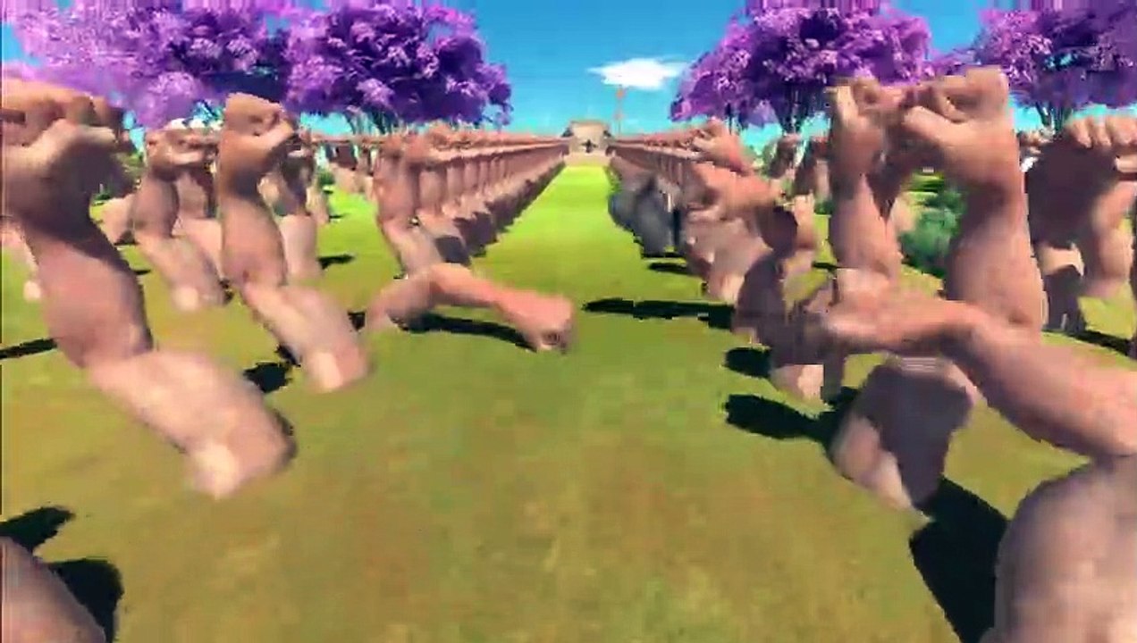 [ Dangerous Forest ] Run Away from Giant Hands - Animal Revolt Battle Simulator