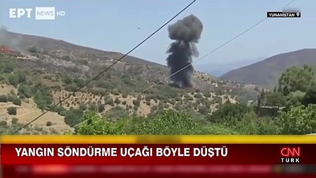 Yunanistan'daki orman yangınlarında 8. gün! Yangın söndürme uçağı düştü, ekipler bölgeye gidiyor