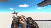 ‍♂️ Bungee Jumping   Above Giant Dinosaur Heads - Animal Revolt Battle Simulator