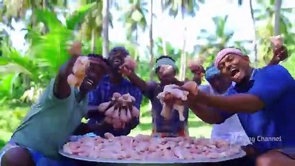 FRIED CHICKEN DRUMSTICK | Chicken Fry Recipe with Mashed Potato | Chicken Recipe Cooking In Village