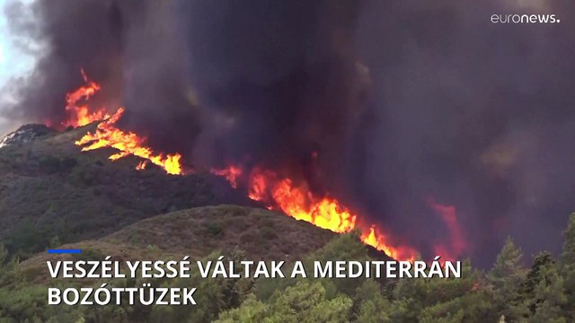 Lezuhant egy tűzoltó repülőgép két pilótával a fedélzetén a görögországi Evia szigetén