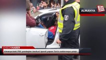 Almanya'daki PKK yandaşları bozkurt işareti yapan Türk'e saldırmaya çalıştı