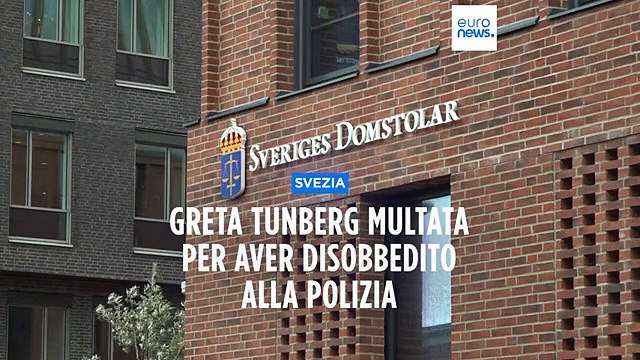 Greta Thunberg multata per aver disobbedito alla polizia