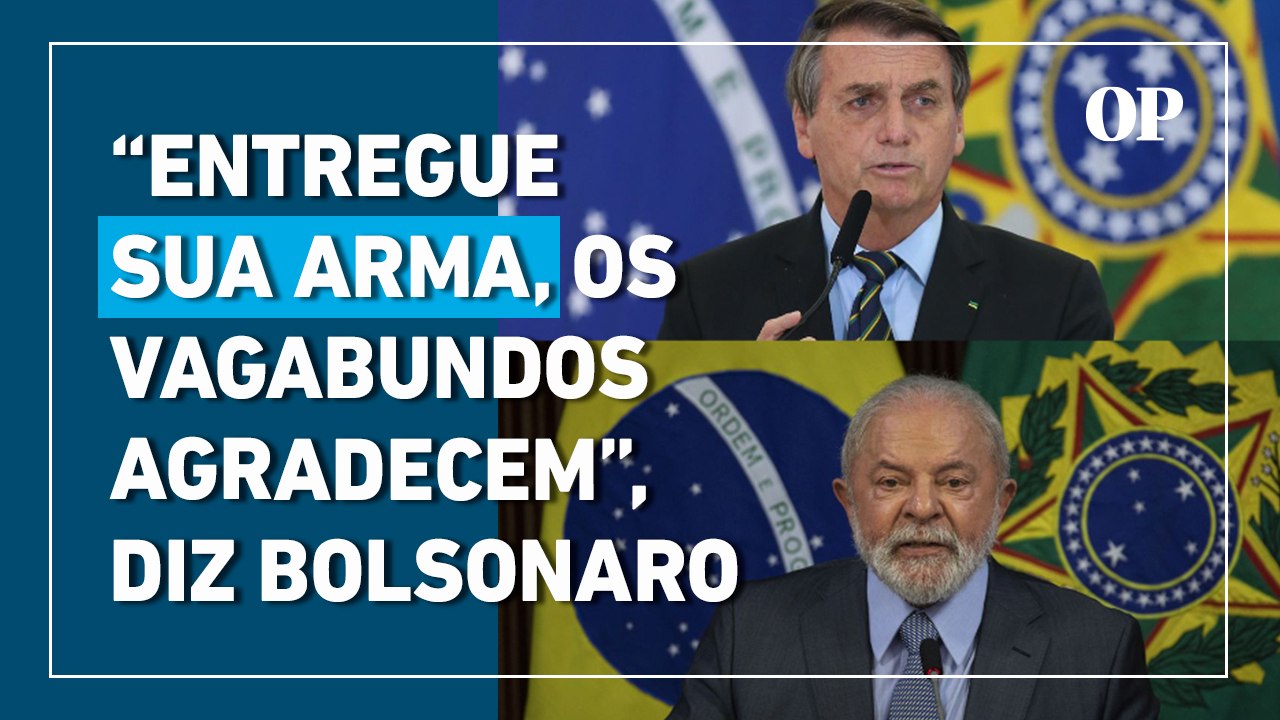 Bolsonaro critica decreto de armas assinado por Lula no Twitter: "Vagabundos agradecem"