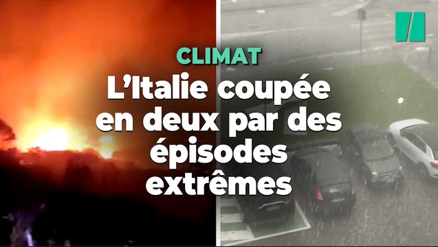 Violents orages au nord, incendies au sud... L'Italie sonnée par le bouleversement climatique