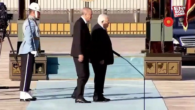 Filistin Devlet Başkanı Mahmud Abbas Ankara'da