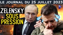 Ukraine : Zelensky et le prix de la Paix ! - JT du mardi 25 juillet 2023