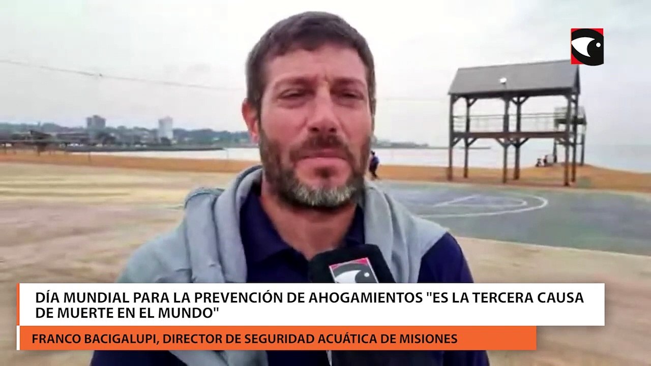 El ahogamiento "es la tercera causa de muerte en el mundo", indicó Franco Bacigalupi