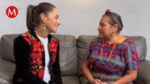 Claudia Sheinbaum se reúne con Rigoberta Menchú; destaca el “liderazgo” de la ex jefa de Gobierno