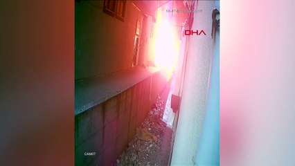 Arnavutköy'de Sigara İzmaritiyle Çıkan Yangın Güvenlik Kamerasına Yansıdı