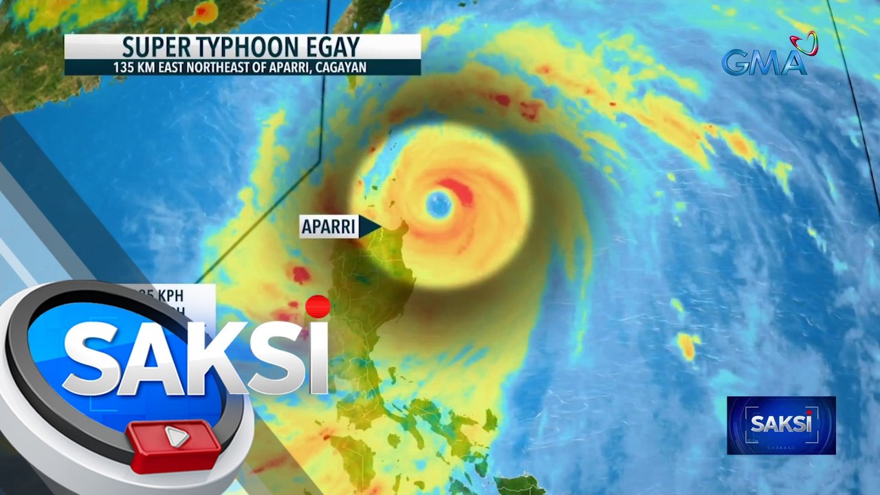 Super Bagyong Egay, napapanatili ang lakas nito | Saksi