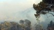 Incendio a Palermo: la visuale della citt? avvolta dal fumo dalla collina di Bellolampo