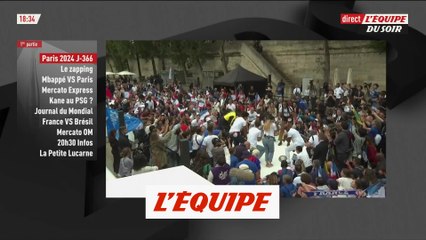 Descargar video: Les festivités au Trocadéro à 366 jours des JO à Paris en 2024 - Tous sports - JO 2024 Paris