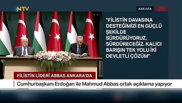 Cumhurbaşkanı Erdoğan'ın sözleri Mahmud Abbas'ı mest etti: Başkenti Doğu Kudüs olan bağımsız Filistin kurulmalı