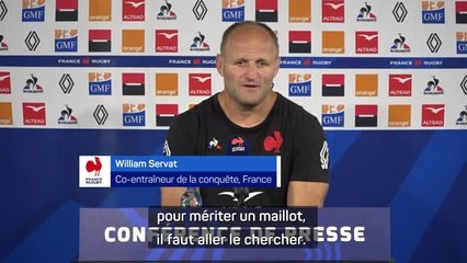 Bleus - Servat : "Le maillot, ça se gagne"