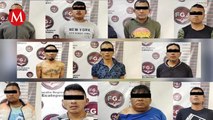 Del 11 al 24 de julio fueron detenidos 18 presuntos integrantes de 6 bandas delictivas
