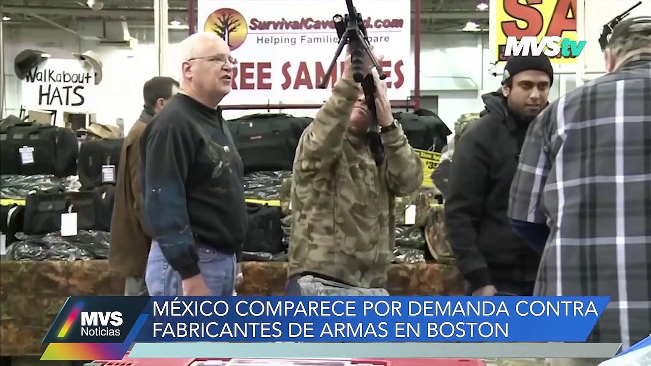 México comparece por demanda contra fabricantes de armas en Boston