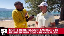 Saints QB Derek Carr Excited to Be Reunited With Dennis Allen