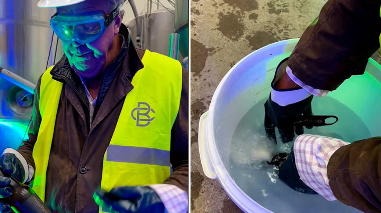 Jeremy Clarkson shows how to open ‘explosive’ c...
