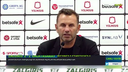 "En kötü maçlarından birini oynadı" diye konuşan Okan Buruk, faturayı Nelsson'a kesti