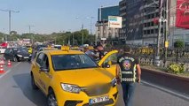 Ticari taksi denetiminde kurallara uymayan sürücülere ceza yağdı