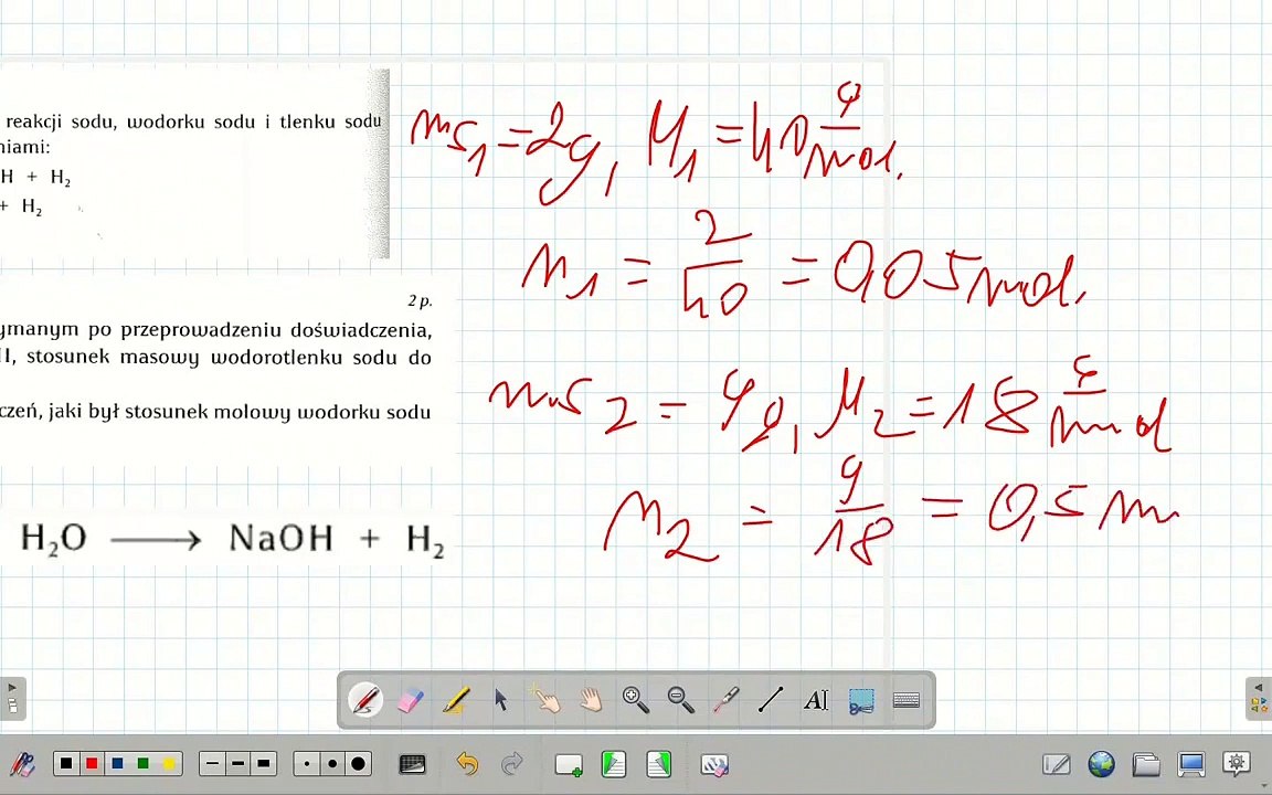 ZADANIE 130 Barbara Pac STECHIOMETRIA stosunek masowy → stosunek molowy. #chemia #chemistry