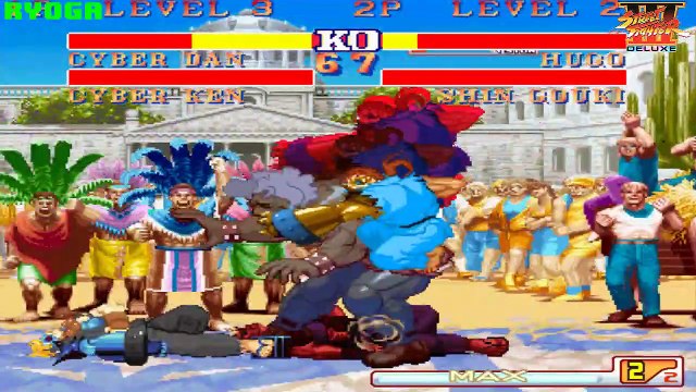 STREET FIGHTER III DELUXE - PC LONGPLAY - Cyber-Dan and Cyber-Ken Playthrough (TEAM ARCADE MODE)