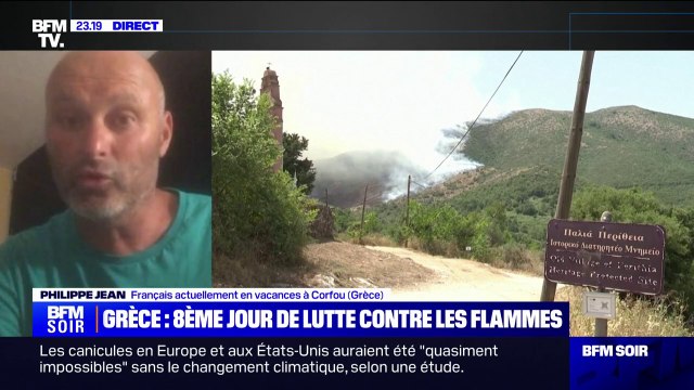 Les Canadairs et les hélicoptères sont passés au-dessus de nos têtes toute la journée : le témoignage d'un touriste français sur l'île grecque de Corfou