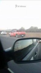 Volcó una camioneta que llevaba maquinaria