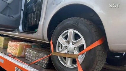 GDE da Polícia Civil apreende 3,4 toneladas de maconha no Bairro Canadá em Cascavel