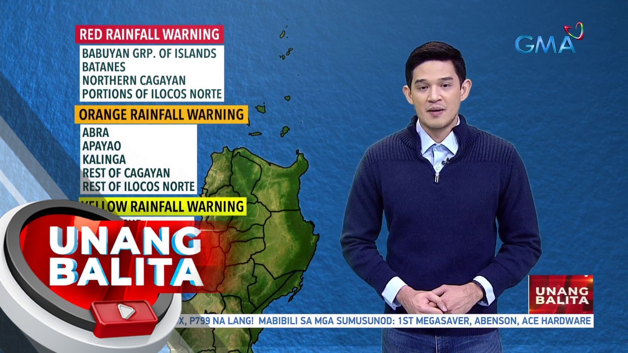 Iba't-ibang heavy rainfall warning, itinaas na sa ilang bahagi ng Northern Luzon dahil sa Bagyong #EgayPH - Weather update today as of 7:17 a.m. (July 26, 2023)| UB