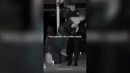 lazy people do a little work