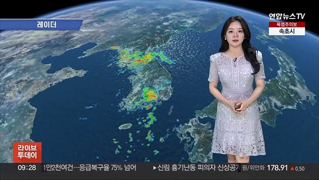 [날씨] 경기 북부 '호우 경보'…무더위 속 전국 소나기
