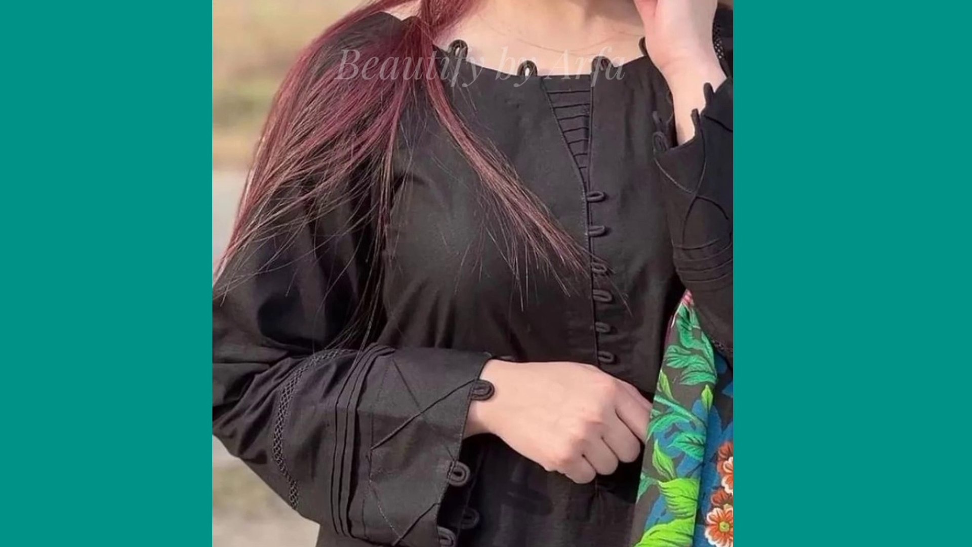 Latest Black Trouser Designs 2023 Neck line and Sleeve Design New Trouser Designs 2023