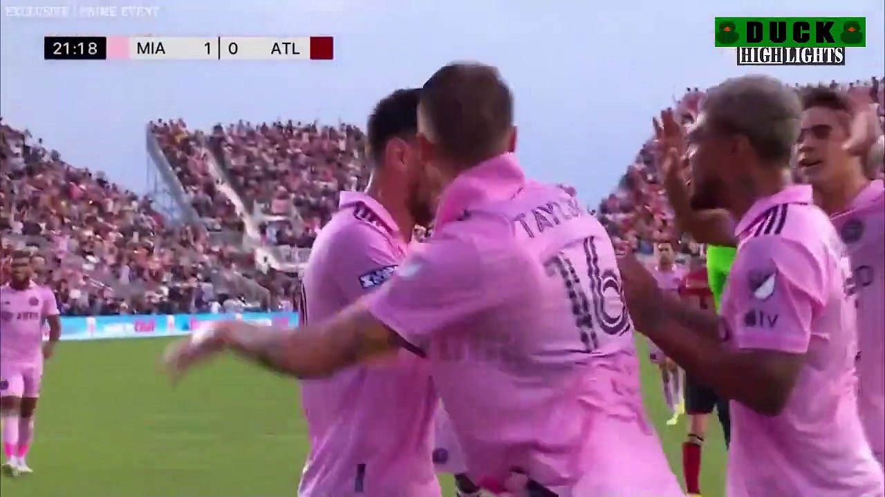 Inter Miami vs Atlanta United 4-0 Highlights 2023 - Messi 2 Goals