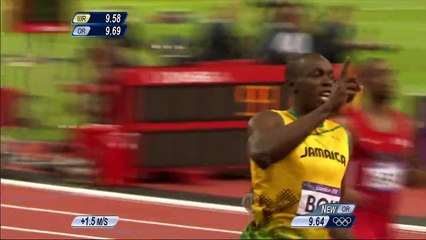 Télécharger la video: Usain Bolt Wins Olympic 100m Gold | London 2012 Olympic Games