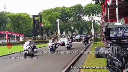 833 Perwira TNI-Polri Dilantik Presiden Jokowi di Istana Negara