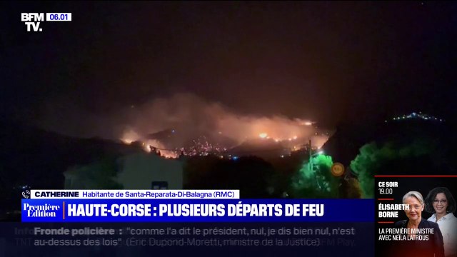 Incendie en Haute-Corse: au moins 120 hectares brûlés, les vents forts compliquent le travail des pompiers